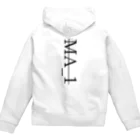 M.aphのMA-1ロゴ Zip Hoodie