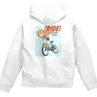 nidan-illustrationの!RIDE! (CARTOON STYLE) ジップパーカー