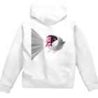 街のいろどりの激おこ！ぎゅるぎゅる桜文鳥 Zip Hoodie