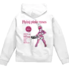 atelier-QのFLYING PINKY ROSES-YUKINE Zip Hoodie