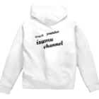 truck life isamuのnameバックプリントA Zip Hoodie