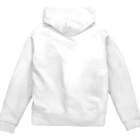しろくまるいるいと動物たちのキャットゲッコー/シルエット Zip Hoodie