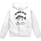 猫と釣り人のKURODAI_EB_2CW Zip Hoodie