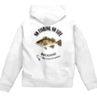 猫と釣り人のMEBARU_EB_2CW Zip Hoodie