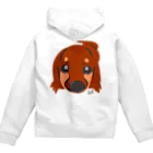 shop  wizのドアップチョコタンワンコ Zip Hoodie