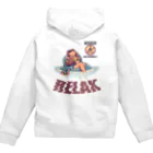 nidan-illustrationの"RELAX" Zip Hoodie