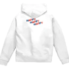 8anna storeのHAPPY HAPPY HAPPY！上を向いて笑おう！夏バージョン Zip Hoodie