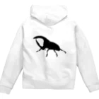 Beejouxのサタンオオカブト最高カッコいい！(ブラックデザイン) Zip Hoodie