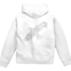 KANAT  LAMHITAの虹色の飛ぶ鳥 Zip Hoodie