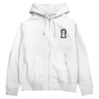 まろぽけっとの日本の古墳は世界一 甲型(両面古墳) Zip Hoodie