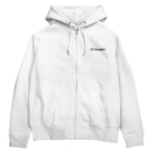 しろくまるいるいと動物たちのキャットゲッコー/ねこやもりのひと Zip Hoodie