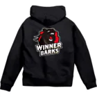 WinnerBarks Ent.のWinnerBarksチームロゴ ジップパーカー