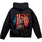 ネオンストリートANIMALのベンガル#1【ネオンストリートcat】 Zip Hoodie