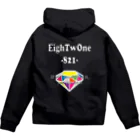 ストリートファッションはEighTwOne-821-(えいとぅーわん はちにーいち)のDIAMOND ジップパーカー