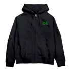 No.108の04(negative) Zip Hoodie