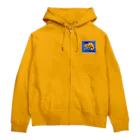 YS VINTAGE WORKSのチェコ・プラハ動物園　カメレオン Zip Hoodie