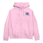 ピンクの象のピンクの象 Zip Hoodie