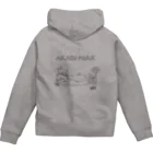 Too fool campers Shop!のAKAGI★park01(黒文字) Zip Hoodie