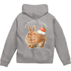 Ralriruのうさぎのクリームいちご乗せ Zip Hoodie