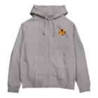 サッサのいきものグッズの虎とバターとホットケーキ Zip Hoodie