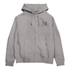 AmuAmu shopのまるで思慮深いねずみ Zip Hoodie