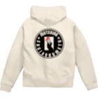 むてきんぐオリジナルグッズ販売所のピンクはげ（表・裏）ジップパーカー（いってらっしゃーい） Zip Hoodie