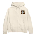 天才画伯シンディ's SHOPのガブ太ろう Zip Hoodie