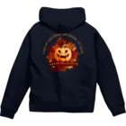 Yaya-rrのハロウィンのかぼちゃ「ジャック・オー・ランタン」 Zip Hoodie