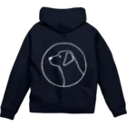 aya1のﾗﾌﾞﾗﾄﾞｰﾙ･ﾚﾄﾘｰﾊﾞｰ〈白線･円〉 Zip Hoodie