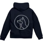 aya1の柴犬〈白線･円〉 Zip Hoodie