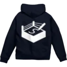 ウェイビジョンの札幌オーギリングロゴ（白） Zip Hoodie