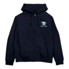 Teal Blue CoffeeのTealBlueCoffee_ロゴ２ Zip Hoodie