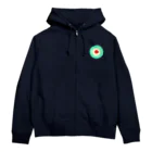 CORONET70のサークルa・ペパーミント・クリーム・赤 Zip Hoodie