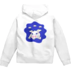 豚人イラストのパンダ武島の深海探査ロボ『ピッグボール海（かい）』 Zip Hoodie