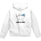 積読堂の本が好きなウサギ(BLUE Ver) Zip Hoodie