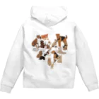 sayapochaccoのMy favorite terrier in the shape of a heart♥brown~beige~white ジップパーカー