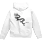 ツバメ堂の昇り龍（黒） Zip Hoodie