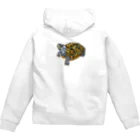 動物ガラス絵描きをしてる人のお店のカロリナダイヤモンドバックテラピン Zip Hoodie