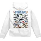 猫と釣り人のSaltwater fish_3C Zip Hoodie