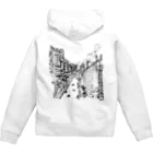 気ままに創作　よろず堂のまちなみ2 Zip Hoodie