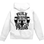 RampageWorkout のBig3 BenchPress ZipHoodie 白系色 ジップパーカー