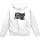 黒猫のミミ。の〈LOVE〉 Zip Hoodie