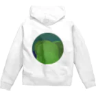 marude工房のgreen circle Zip Hoodie