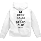 【SALE】Tシャツ★1,000円引きセール開催中！！！kg_shopの[★バック] KEEP CALM AND BREAD CLIP [ブラック]  Zip Hoodie