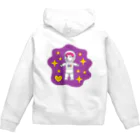 豚人イラストのパンダ武島のピッグインバイオレットスペース Zip Hoodie