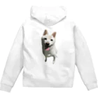 白柴犬 小梅の小梅っちを着る Zip Hoodie