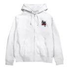 ぶるぶるスクランブル記念コラボのゾンベアー×しゅーしゅーコラボ（グレー） Zip Hoodie