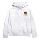 YS VINTAGE WORKSのスイス・ベルン州シュピーツのシャトーホテルの古い広告 Zip Hoodie