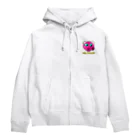 肉球の村。のガスマスクにゃんこ Zip Hoodie