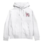 akane_art（茜音工房）のゆるチワワ（ピンク） Zip Hoodie